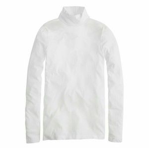 J.Crew White Perfect Fit Turtleneck Top Sz XS